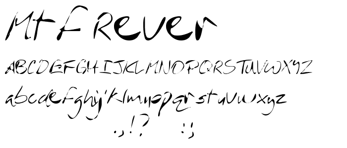 MTF Rever font